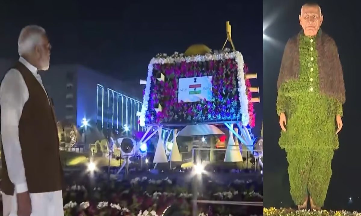 PM मोदी ने किया अहमदाबाद फ्लावर शो का दौरा, देखें Video