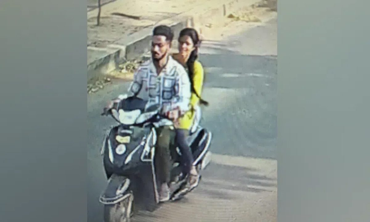 चेन स्नैचिंग कर भागे बंटी-बबली कैमरे में कैद