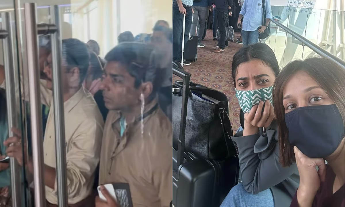 एयरपोर्ट पर एयरोब्रिज में बंद हो गईं राधिका आप्टे, देखें वीडियो