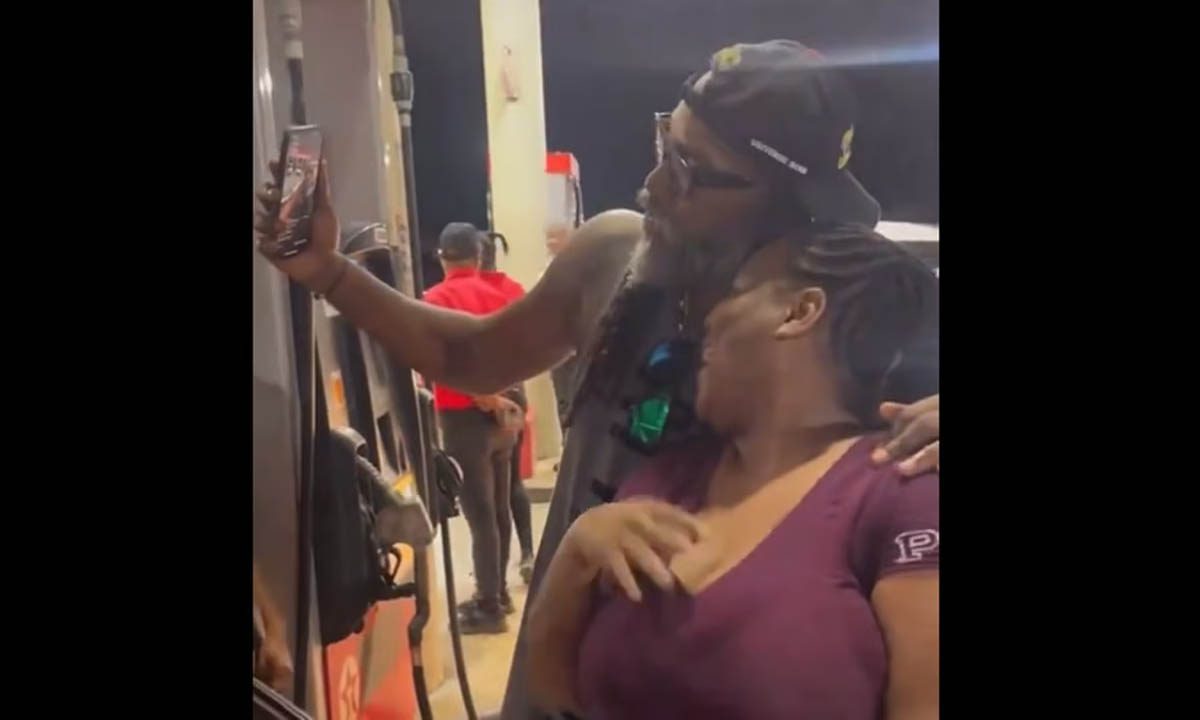 Gail paid everyone's bill at the gas station, VIDEO