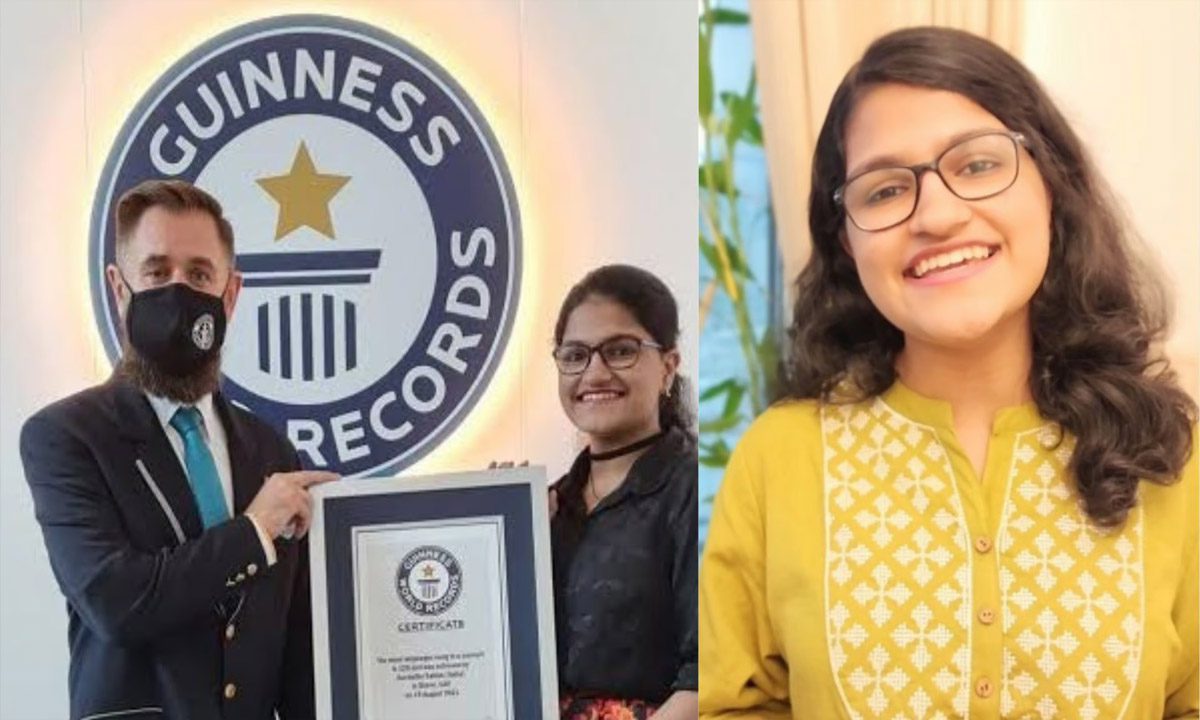 दुबई स्थित भारतीय छात्रा ने 140 भाषाओं में गायन का गिनीज रिकॉर्ड बनाया
