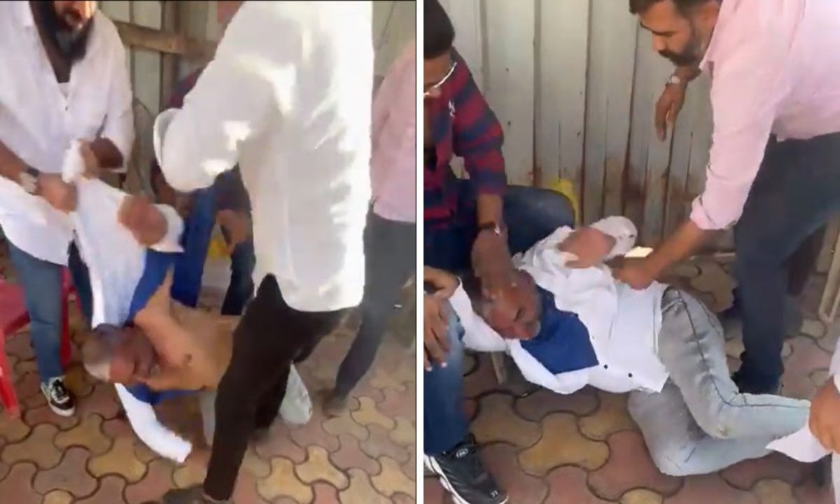 नजीब मुल्ला के बैनर को फाड़ने पर मनसे कार्यकर्ता की पिटाई