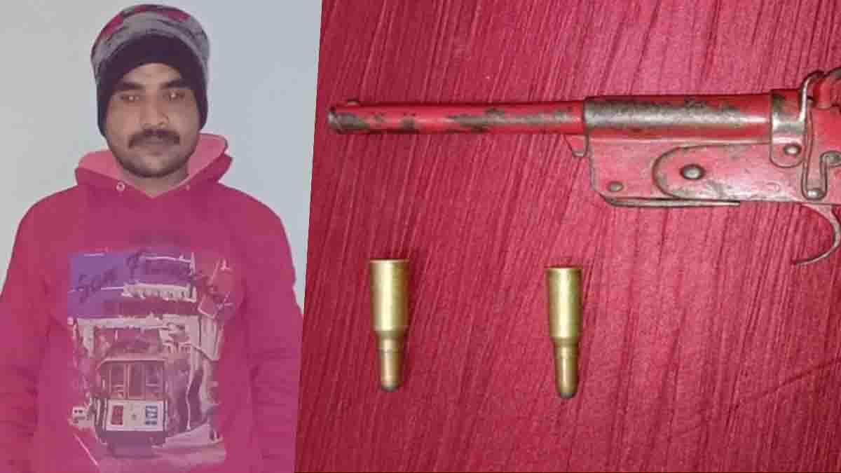 अवैध हथियार लेकर घूमने वाला युवक गिरफ्तार