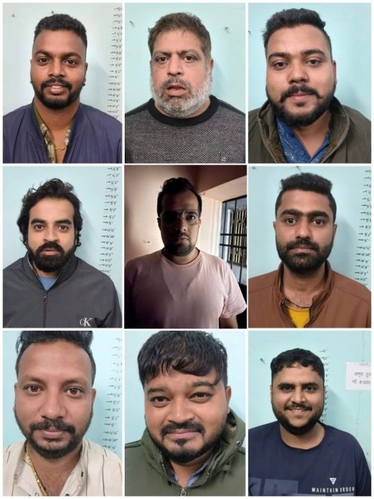 46 जुआरी गिरफ्तार, लाखों रुपए कैश भी बरामद