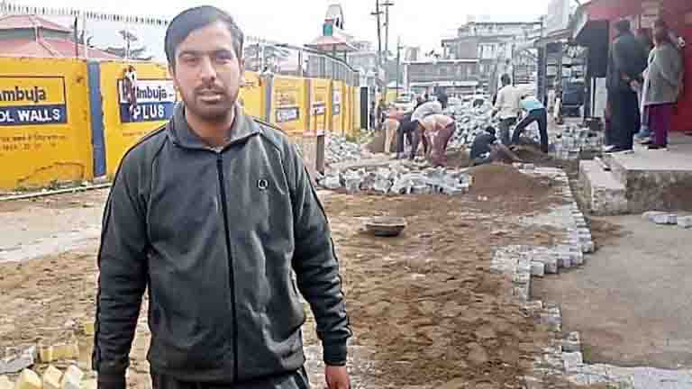 सराहां बाजार में अब राहगीर नहीं खाएंगे ठोकरें