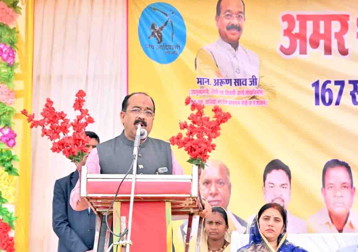 उपमुख्यमंत्री स्मृति दिवस एवं आदिवासी सम्मेलन में हुए शामिल
