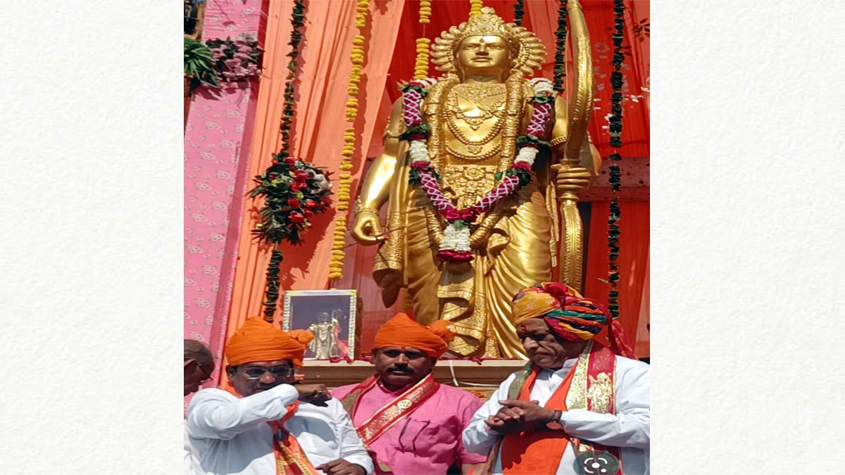 Jaipur : देवस्थान मंत्री ने किया पली जिले के तखतगढ़ में भगवान राम की मूर्ति का अनावरण