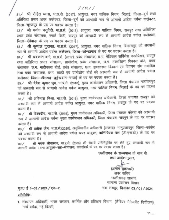 IPS मयंक श्रीवास्तव जनसंपर्क विभाग के आयुक्त-सह संचालक नियुक्त