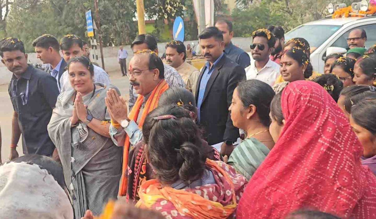 डिप्टी सीएम व मंत्री अरुण साव का नपाध्यक्ष ने किया भव्य स्वागत
