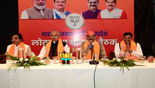 मध्यप्रदेश में भाजपा का लोकसभा चुनाव को लेकर मंथन