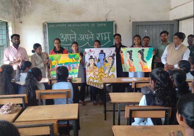 राम जन्मभूमि पर जोबी कॉलेज के विद्यार्थियों ने दी अद्वितीय प्रस्तुतियां