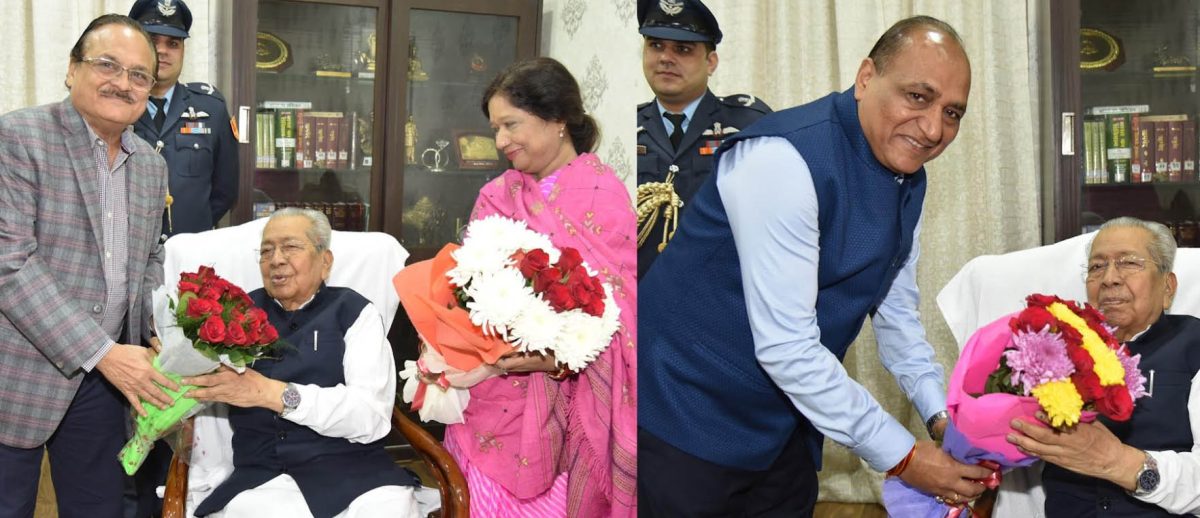 राज्यपाल को छत्तीसगढ़ रेडक्रॉस सोसाइटी के सीईओ ने नववर्ष की शुभकामनाएं दी