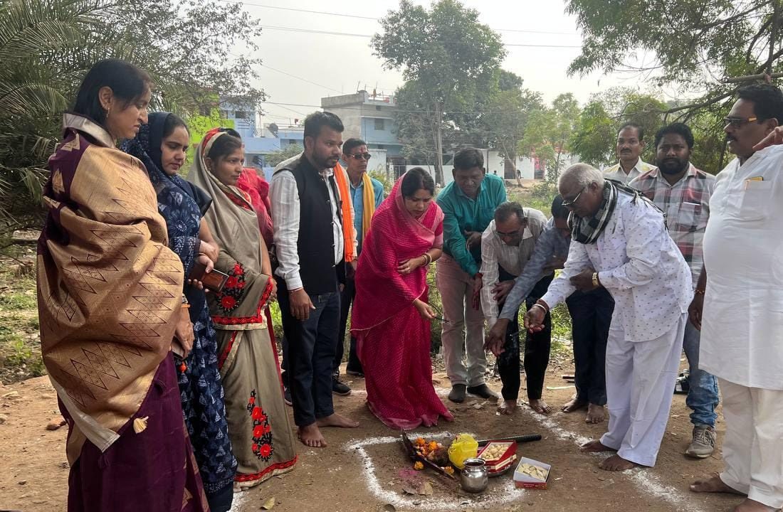 रंजना साहू ने किया सोरिद वार्ड में विकास कार्यों का भूमिपूजन