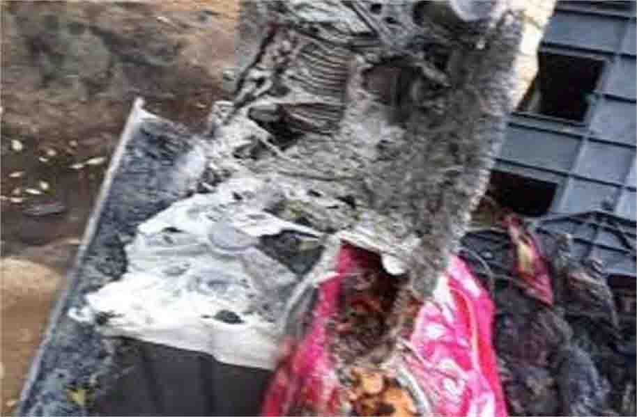 बंद घर में लगी भीषण आग, मची थी अफरा-तफरी