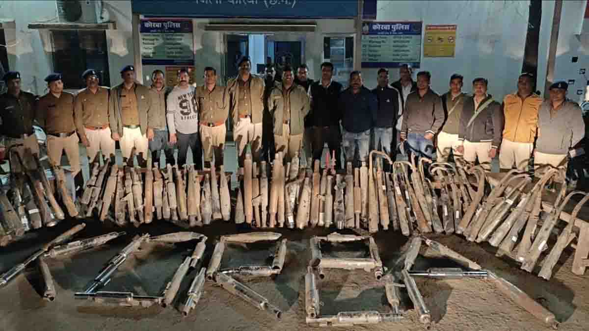 कोरबा में 137 मोडिफाई साइलेंसर और 72 प्रेशर हार्न जब्त