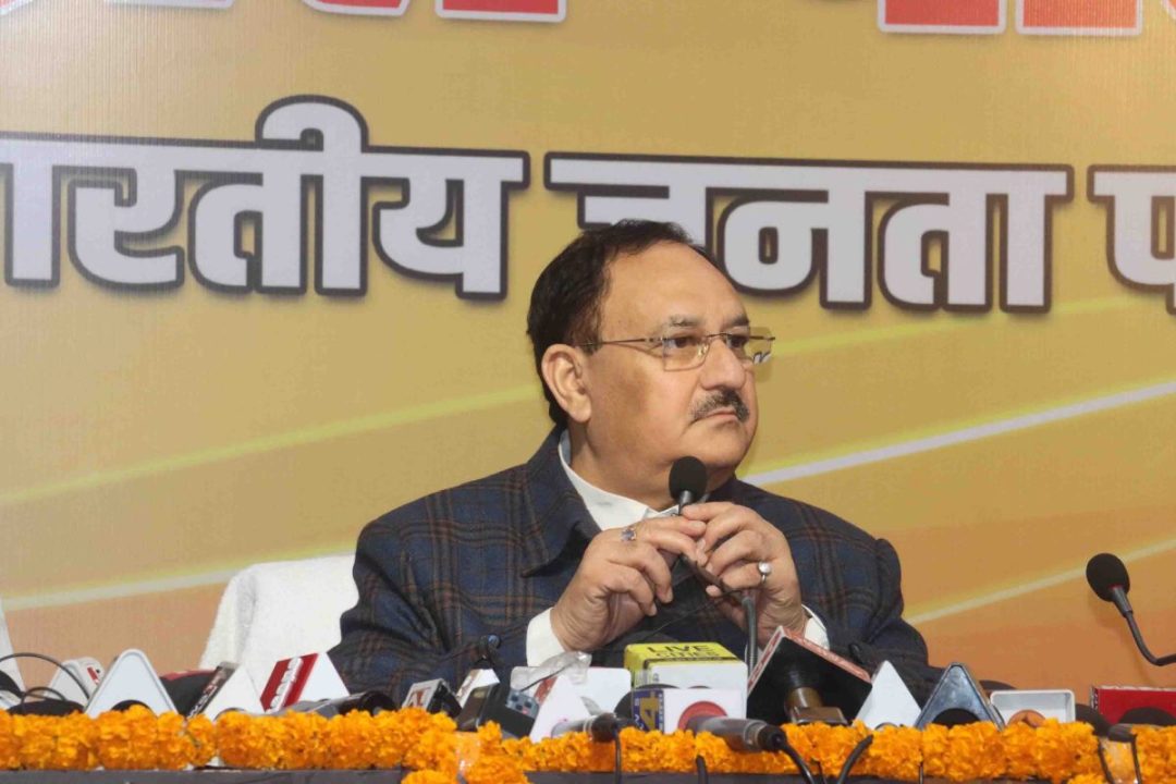 नीतीश कुमार का NDA में आना सुखद है, प्रेसवार्ता में बोले जेपी नड्डा
